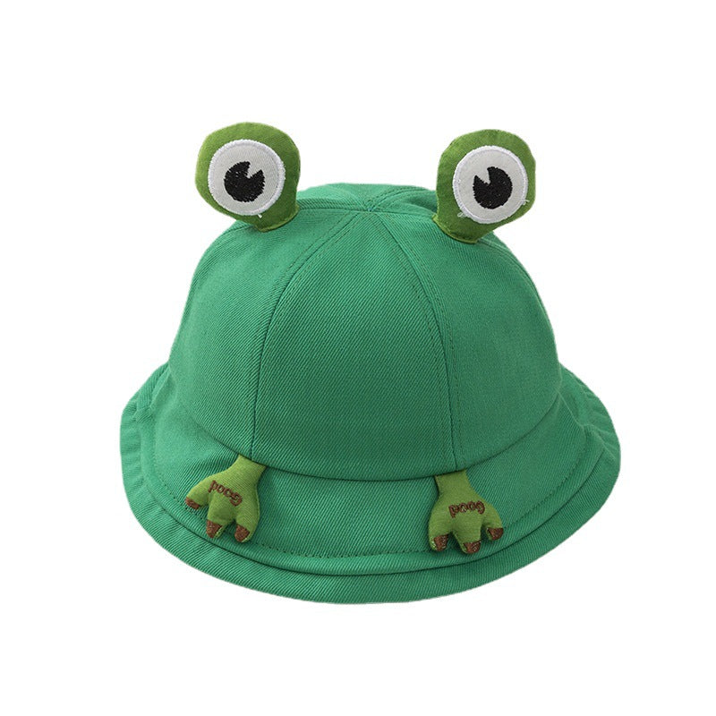 Venta al por mayor Algodón Little Frog Kids Bucket Hat